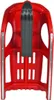 A red plastic sled with a black runner on a white background. Podgląd zdjęcia produktu