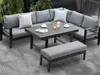 MEXO Gartenmöbel-Sets Aluminium, Gartensofas Ecklounge mit Produktbild-Vorschau 12