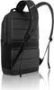 The back view of a black Dell backpack is shown against a white background. Produktbild-Vorschau