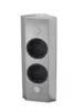 A corner power strip with two outlets and two buttons, made of stainless steel. Voir les images du produit