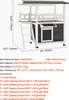 VEVOR Katzenhaus Outdoor, 2-stöckiger Katzenunterstand aus Produktbild-Vorschau 9