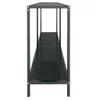 vidaXL Konsolentisch Schwarz 140x35x75,5 cm Hartglas Produktbild-Vorschau 4