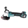 A cordless angle grinder with a battery pack attached, shown against a white background. Produktbild-Vorschau