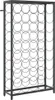 vidaXL Weinregal für 45 Flaschen Schwarz 54x18x100 cm Produktbild-Vorschau 1