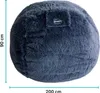 Pouf géant déhoussable Fourrure artificielle BANANAIR 200 Voir les images du produit 8