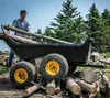 Polar Kunststoff Schubkarre Anhänger 623 Liter Schwarz Produktbild-Vorschau 3