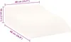 vidaXL Vankúš na nohy biely 68 x 40 x 18 cm Náhľad obrázku produktu 8
