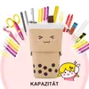 OKWISH Penál velká kapacita, uni, khaki Náhled obrázku produktu 4