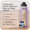 Asbirg | Glas Protein Shaker 700ml – BPA-frei, Produktbild-Vorschau 2