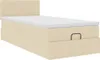 vidaXL Ottoman-Bett mit Matratze Creme 100x200 cm Stoff Produktbild-Vorschau 5