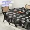 Tischdecke Wachstuch Premium Blumen Grau Robust Produktbild-Vorschau 2