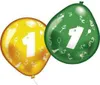 amscan 10 Latexballons Zahl 1 25,4 cm/10'' Produktbild-Vorschau 4