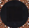 Close-up of the bottom of a solar-powered decorative light, showing the solar panel and power button. Produktbild-Vorschau