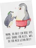 Mr. & Mrs. Panda Postkarte Mama Herz Gold - Weiß - Produktbild-Vorschau 1