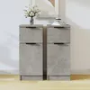 vidaXL Sideboards 2 Stk. Betongrau 30x30x70 cm Produktbild-Vorschau 11