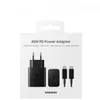 The image shows the packaging of a Samsung 45W PD Power Adapter with a USB-C cable. Podgląd zdjęcia produktu