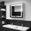 vidaXL LED zrcadlová skříňka do koupelny 80x12,2x68 cm Náhled obrázku produktu 2