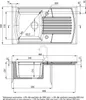 Keramikspülbecken, 1-Becken mit Abtropffläche - weiβ  860 x Produktbild-Vorschau 3