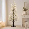 LED Deko Tanne, Baum mit Funkeleffekt H. 100cm schwarz mit Produktbild-Vorschau 4