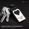 FABACH Herz Schlüsselanhänger mit Gravur aus Leder - Liebe Produktbild-Vorschau 3