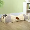 PawHut tunnel per gatti con 2 case, 3 aperture, tunnel Anteprima dell’immagine prodotto 2
