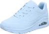 A single light blue Skechers sneaker is shown against a white background. Produktbild-Vorschau
