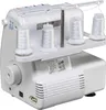 A white overlock sewing machine with spools of thread on a white background. Anteprima dell’immagine prodotto