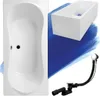 BADLAND Badewanne Rechteck Long 170x80 mit Ablaufgarnitur, Produktbild-Vorschau 6