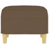 A brown fabric ottoman with four tan legs, shown from the front on a white background. Náhľad obrázku produktu