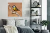 MuchoWow® Poster Vogel - Kohlmeise - Zweige 75x75 cm - Wand Produktbild-Vorschau 4