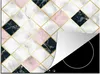 KitchenYeah® Kryt varné desky mramor - geometrické tvary - Náhled obrázku produktu 1