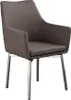 KAWOLA Stuhl Cali Sessel Microfaser Esszimmerstuhl taupe Produktbild-Vorschau 1