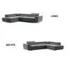 Two images of a gray sectional sofa, one labeled 'LINKS' and the other 'RECHTS'. Produktbild-Vorschau