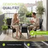 Juskys Polyrattan Gartenstühle Yoro 4er Set - mit Armlehnen Produktbild-Vorschau 7