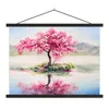 MuchoWow® Textilposter Gemälde - Blüte - Wasser - Ölgemälde Produktbild-Vorschau 1