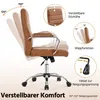 Krzesło biurowe 591884 retro brązowe, ergonomiczne krzesło Podgląd zdjęcia produktu 7
