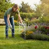 Relaxdays Beetzaun Metall, 8 modulare Zaunelemente Produktbild-Vorschau 3