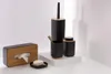 WENKO WC-Garnitur Rotello Schwarz Toilette Reinigung Produktbild-Vorschau 6