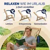 CASARIA® Sonnenliege Holz Wetterfest Klappbar 3-fach Produktbild-Vorschau 5