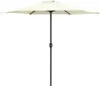 vidaXL Parasol avec mât en aluminium 270x246 cm blanc sable Voir les images du produit 6