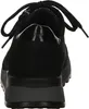 The back view of a black women's sneaker with a platform sole. Produktbild-Vorschau