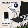 CASARIA® Gartenstühle 2er Set Hochlehner Klappbar 8-Fach Produktbild-Vorschau 3