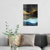 DEQORI Glasbild Echtglas 40x60 cm 'Goldener Mondzauber' Produktbild-Vorschau 3