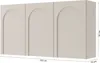 A 3-door sideboard with arched door fronts, shown in a neutral color against a white background with dimensions indicated. Produktbild-Vorschau