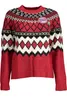 Damen Rollkragenpullover in Rot mit Kontrastdetails und Produktbild-Vorschau 1