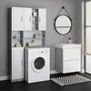 Vicco Badschrank Luis, 32 x 190 cm, Beton/Weiß Produktbild-Vorschau 4
