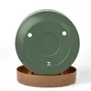 Blumentopf Pflanztopf mit Untersetzer Ø 24cm in Grün Produktbild-Vorschau 2