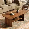 Table basse, 120 cm table d'appoint, table de salon en bois Voir les images du produit 7
