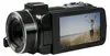 A black camcorder is shown with its screen displaying a video of a boy flying a kite on a beach. Anteprima dell’immagine prodotto