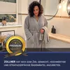 Bademantel aus Baumwolle, S, grau (stone) Produktbild-Vorschau 5